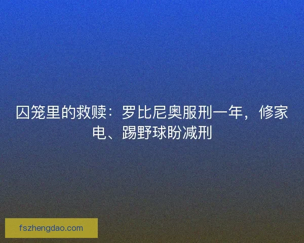 囚笼里的救赎：罗比尼奥服刑一年，修家电、踢野球盼减刑